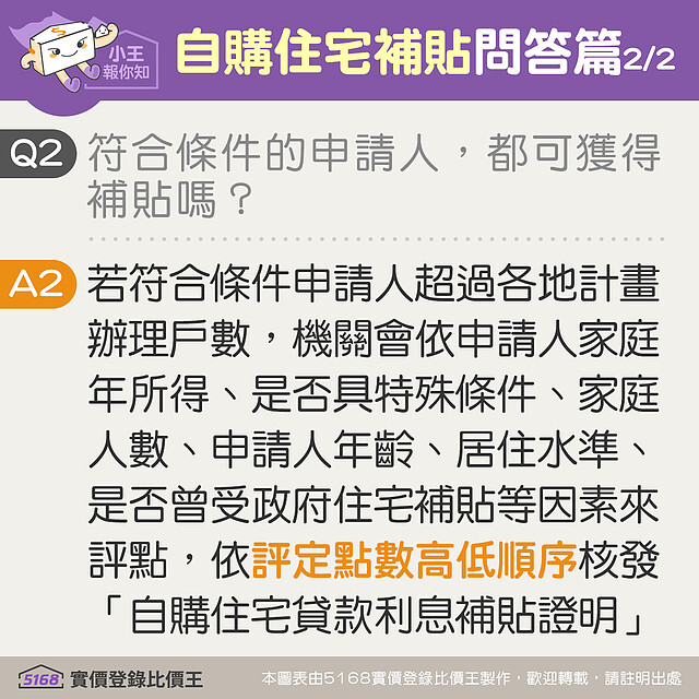 112年「自購住宅貸款利息補貼」申請常見問答